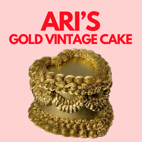 Goldene Vintage Torte