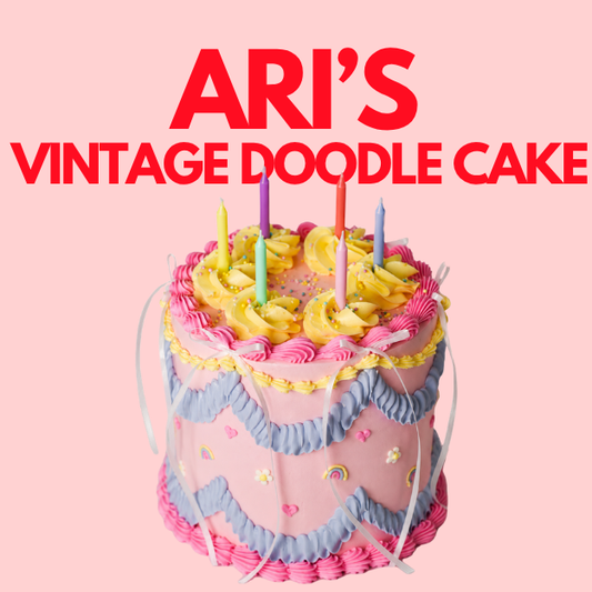 Vintage Doodle Cake